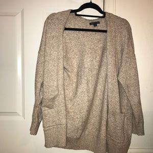 American Eagle Lace-Up Split Sleeve Cardigan